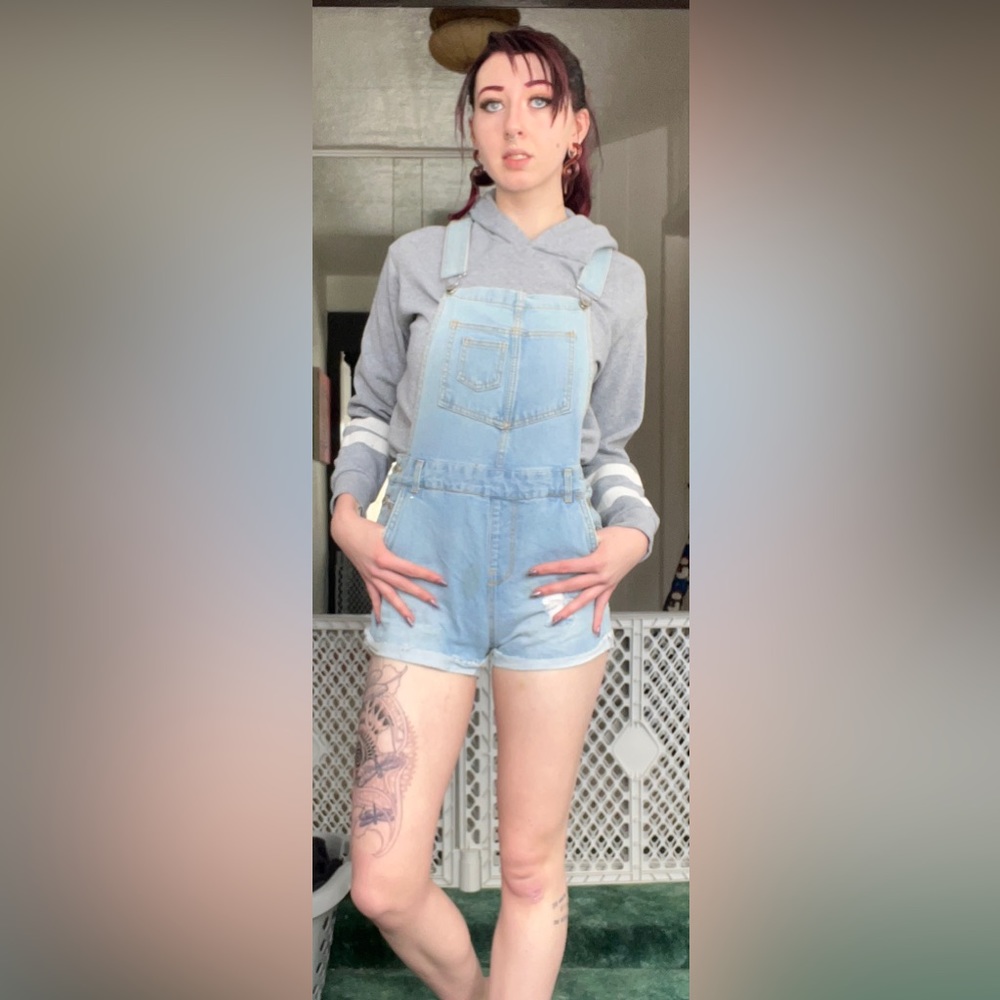 Denim romper